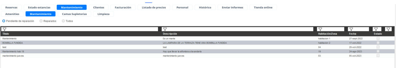 Mantenimiento