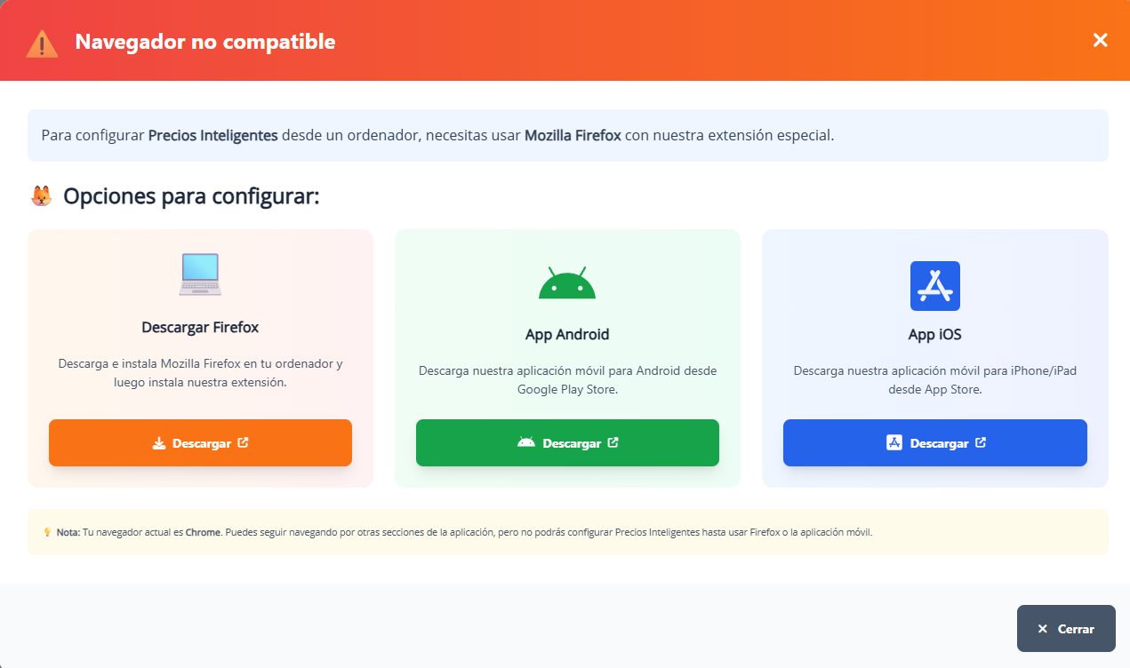 Precios Inteligentes - captura 3