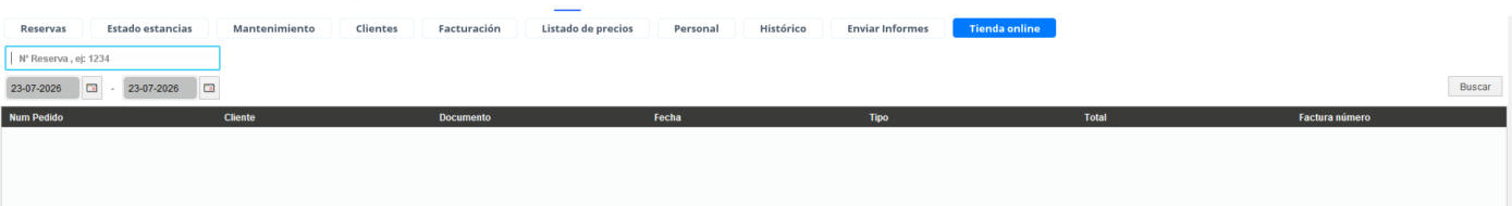 Informes de tienda online