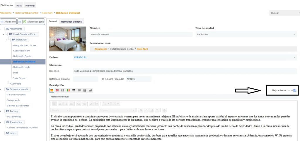 Mejorar descripción con IA