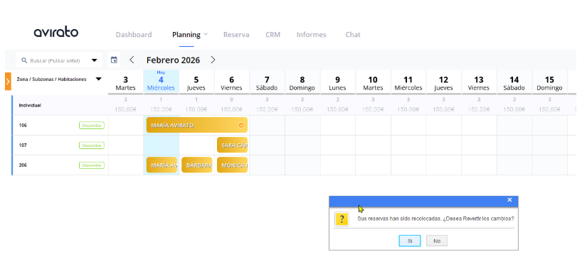 Cuadro de edición de una nota del día, con el día correspondiente marcado en verde en el planning